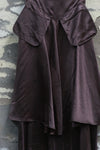 Mutedance 25 autumn and winter double layer large pocket skirt plant dyed high degree of handmade MD-MD25FW61-purple